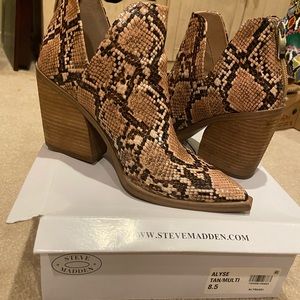 Steve Madden Snake Booties